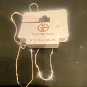 Giani Bernini Square Snake Link 20" Chain Necklace in Sterling Silver